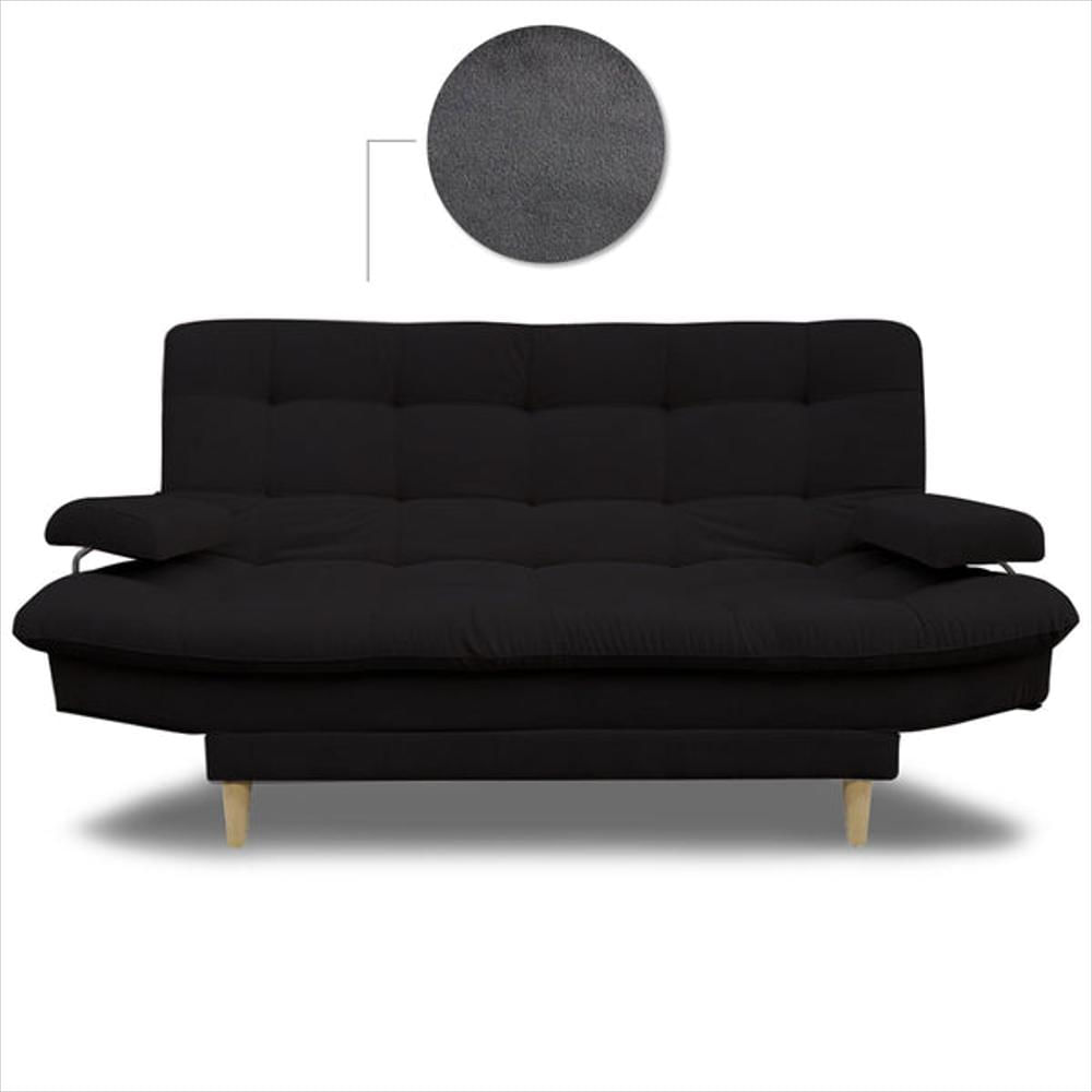 Pata Metálica Negra 10cm X2und Para Muebles,sofas,camas