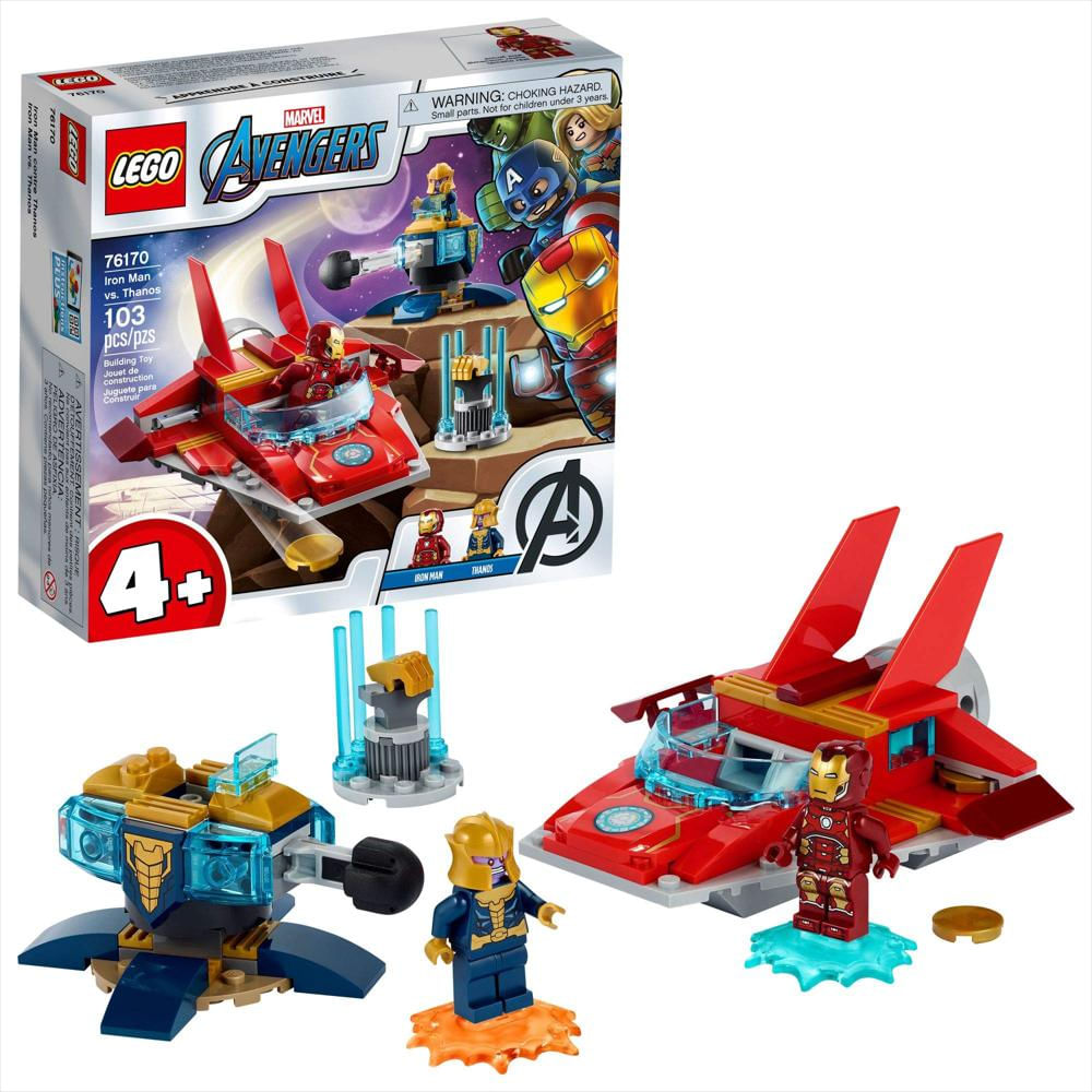 Set Construcción Lego Marvel Avengers Iron Man Vs. Thanos 76170 Con Minifiguras De 103 Piezas Modelo