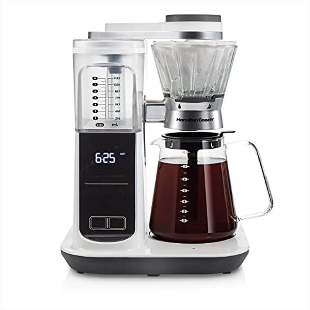 Cafetera Automática Hamilton Beach 8 Tazas Programable Con 5 Puntos Fuertes Y Escala Integrada Modelo 46700