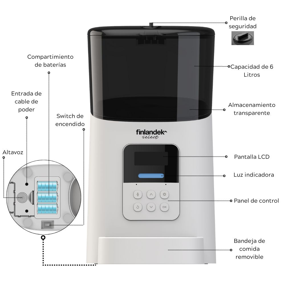 Comedero Automatico Mascotas  FINLANDEK SELECT FS309 img #4