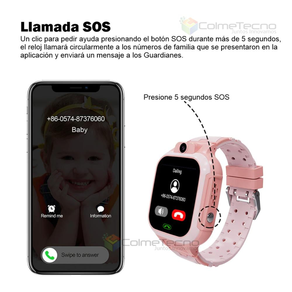 Smartwatch 4G Para Niños Gps Video Llamada T20 Homologado Azul