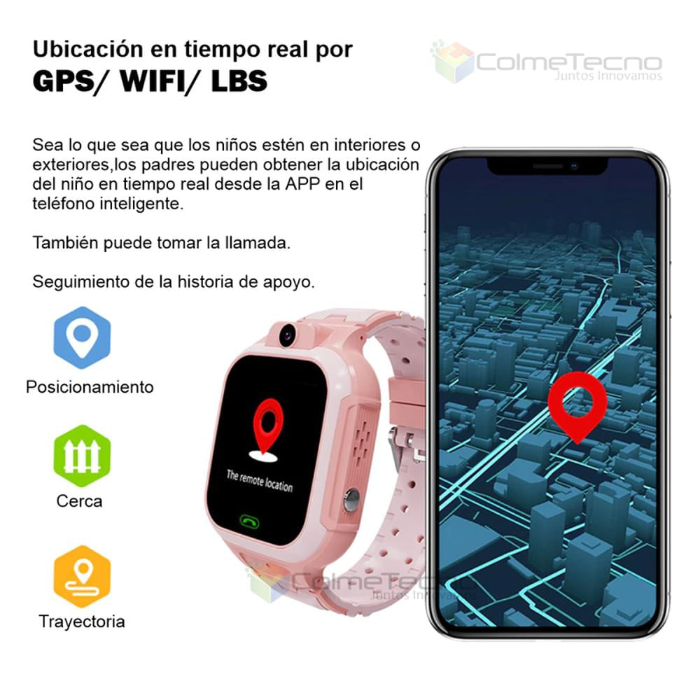 Smartwatch Localizador Video Llamada Niños GPS 4G Azul Genérica Localizador