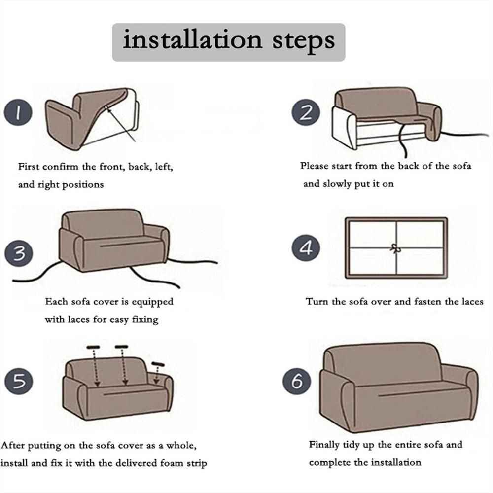 Forro Negro Marfil Mascota De Sofá Mueble Sala 2 Puestos img #3