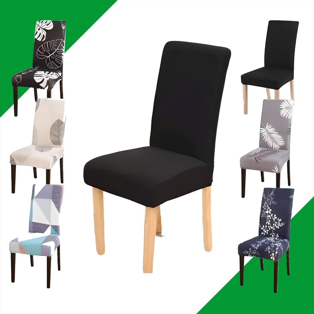 Forro Negro Cobertor Cubre Sillas Comedor Elástico