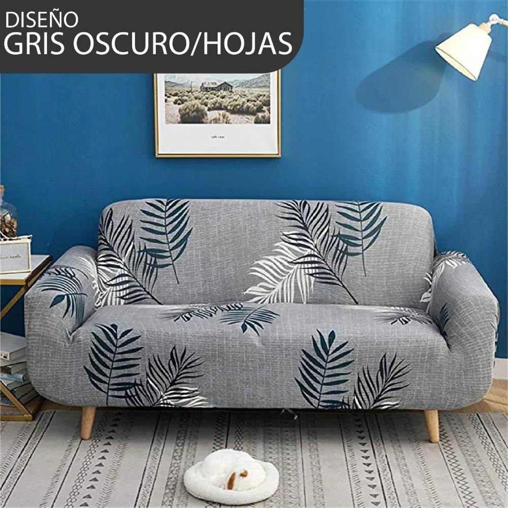 Forro Protector Para Sofá 3 Puestos Hojas