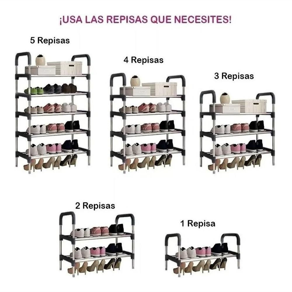 Organizador de zapatos, fácil de usar, capacidad suficiente, simple,  práctico, buena estabilidad, zapatero simple para el hogar para hotel  (cuatro