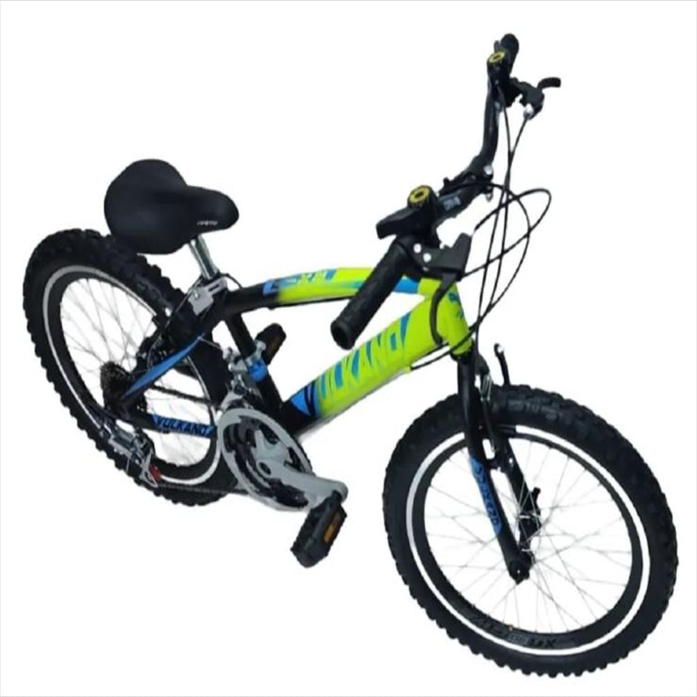 Bicicleta Todo Terreno Rin 20 En Acero, 18 Vel. Aro D/P Amarillo Neon img #2