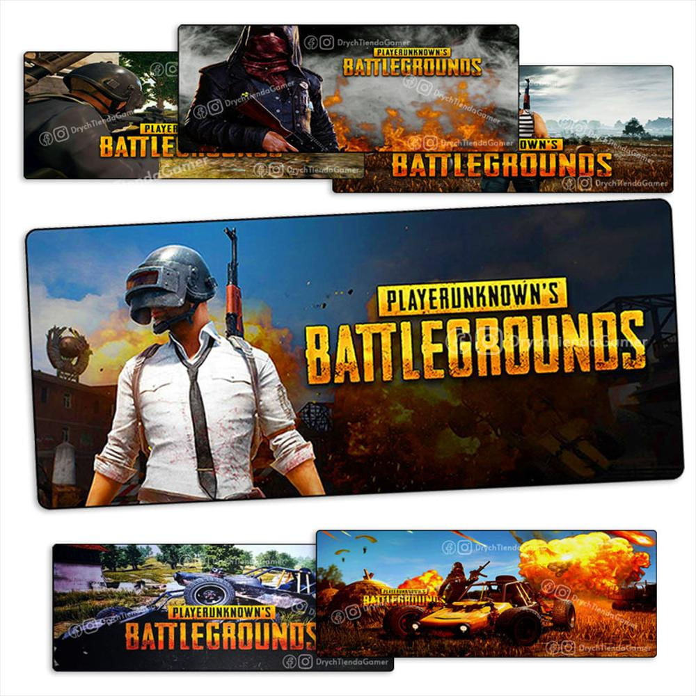 Mouse Pad Gamer Xl Antideslizante Con Diseños 80X30 Cm Pubg Batalla