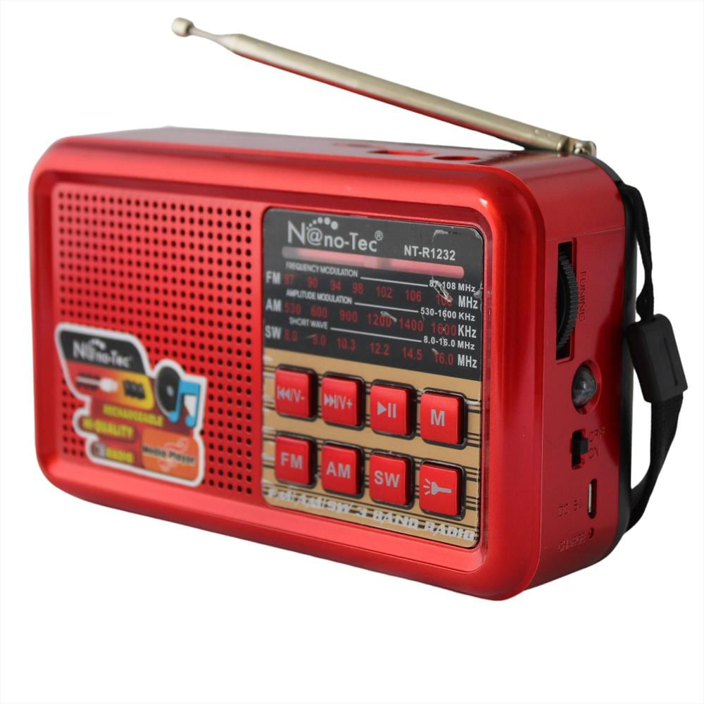 Compre Radio De Estilo Antiguo Am/fm/sw Con Batería Recargable, Altavoz  Plegable Bluetooth Del Panel Solar y Radio de China por 7 USD