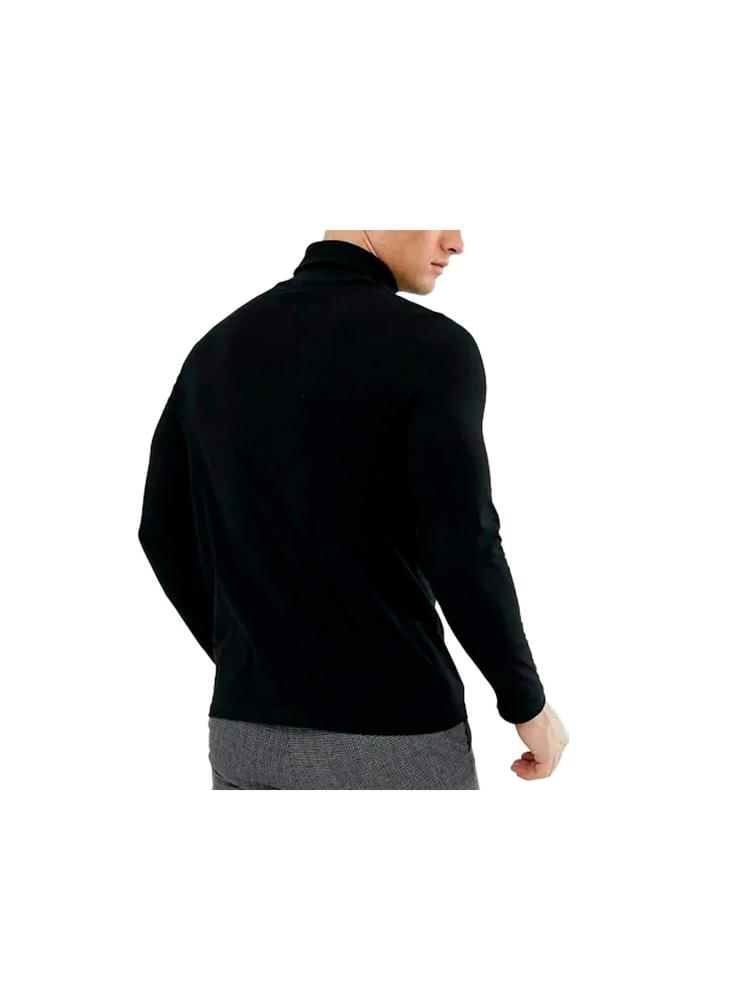 Buzo Cuello Tortuga Para Hombre M Negro