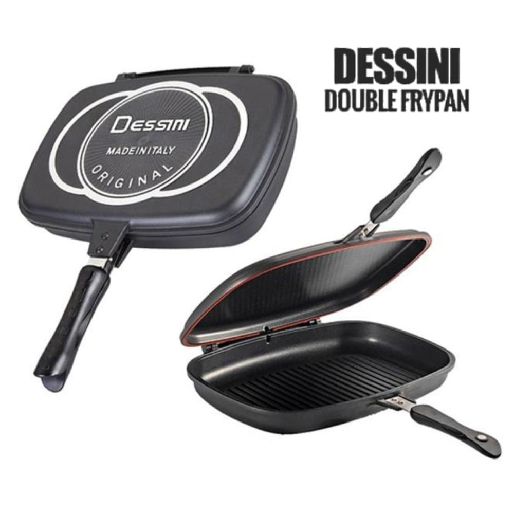 Sartén Doble Parrilla Dessini Dual Grill Antiadherente 32Cm