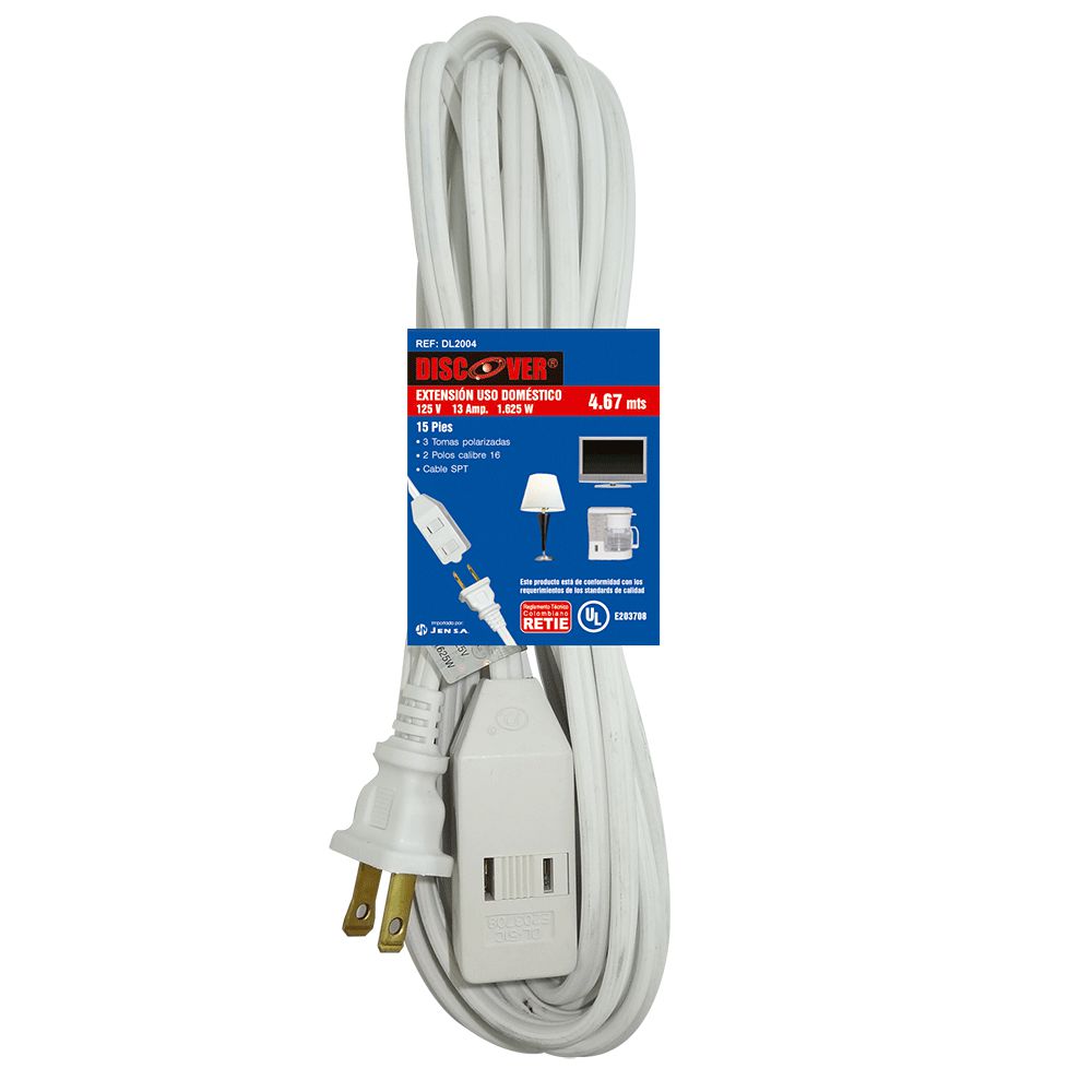 EXTENSION BLANCA 4.6 MTS DISCOVER 15 FT img #1