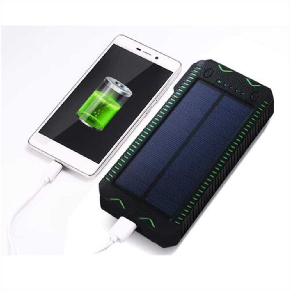 Power Bank Solar 15000 Ahm | Linterna Led | Encendedor