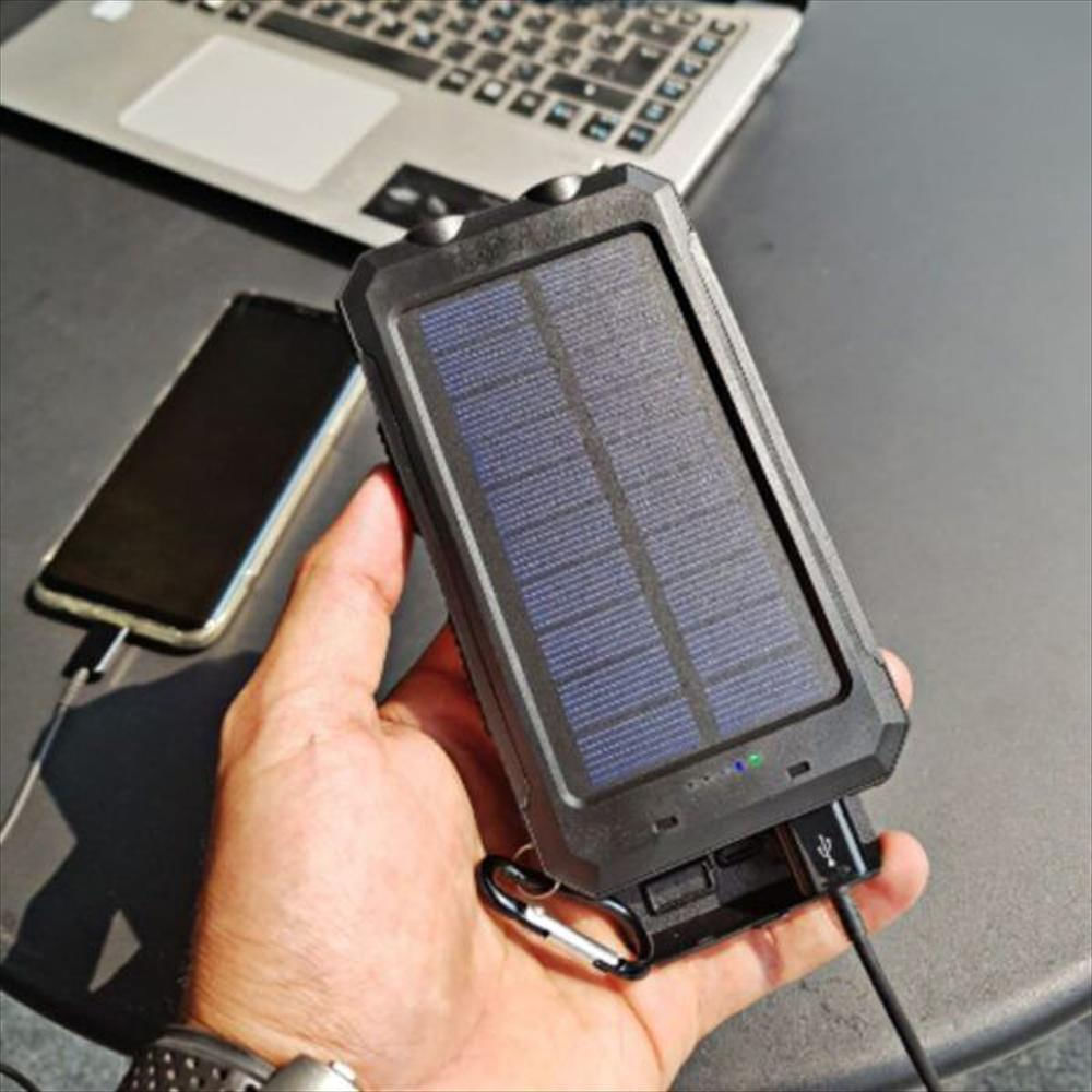 Power Bank Solar 15000 Ahm | Linterna Led | Encendedor img #2