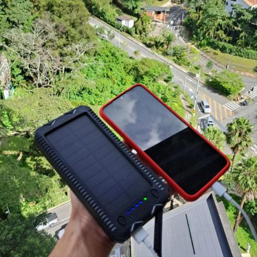 Power Bank Solar 15000 Ahm | Linterna Led | Encendedor img #3