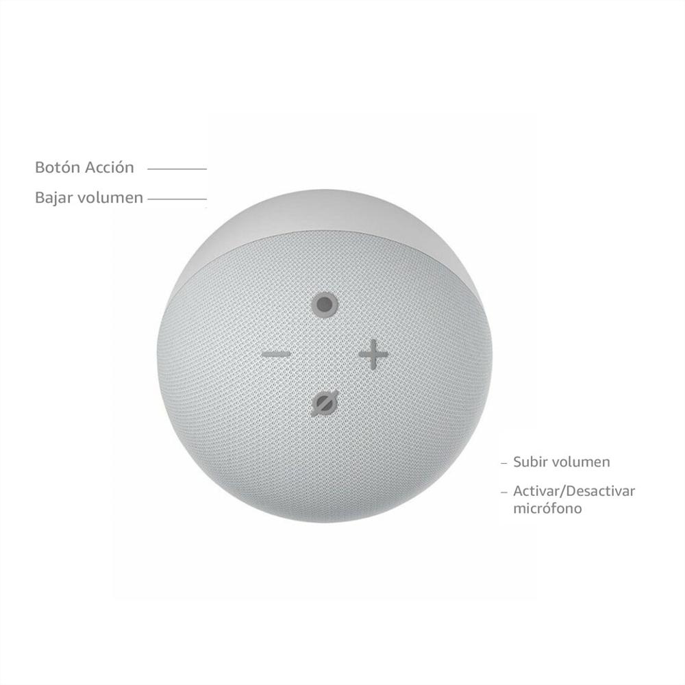 Echo Spot - Reloj despertador inteligente con Alexa, blanco