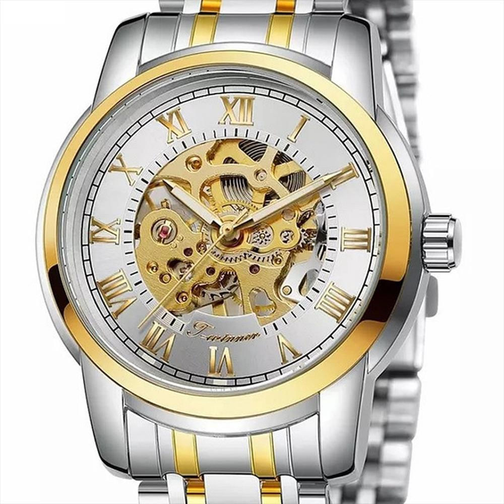 Reloj Corazón Abierto Hombre Automático Winner Diseño De Lujo img #1