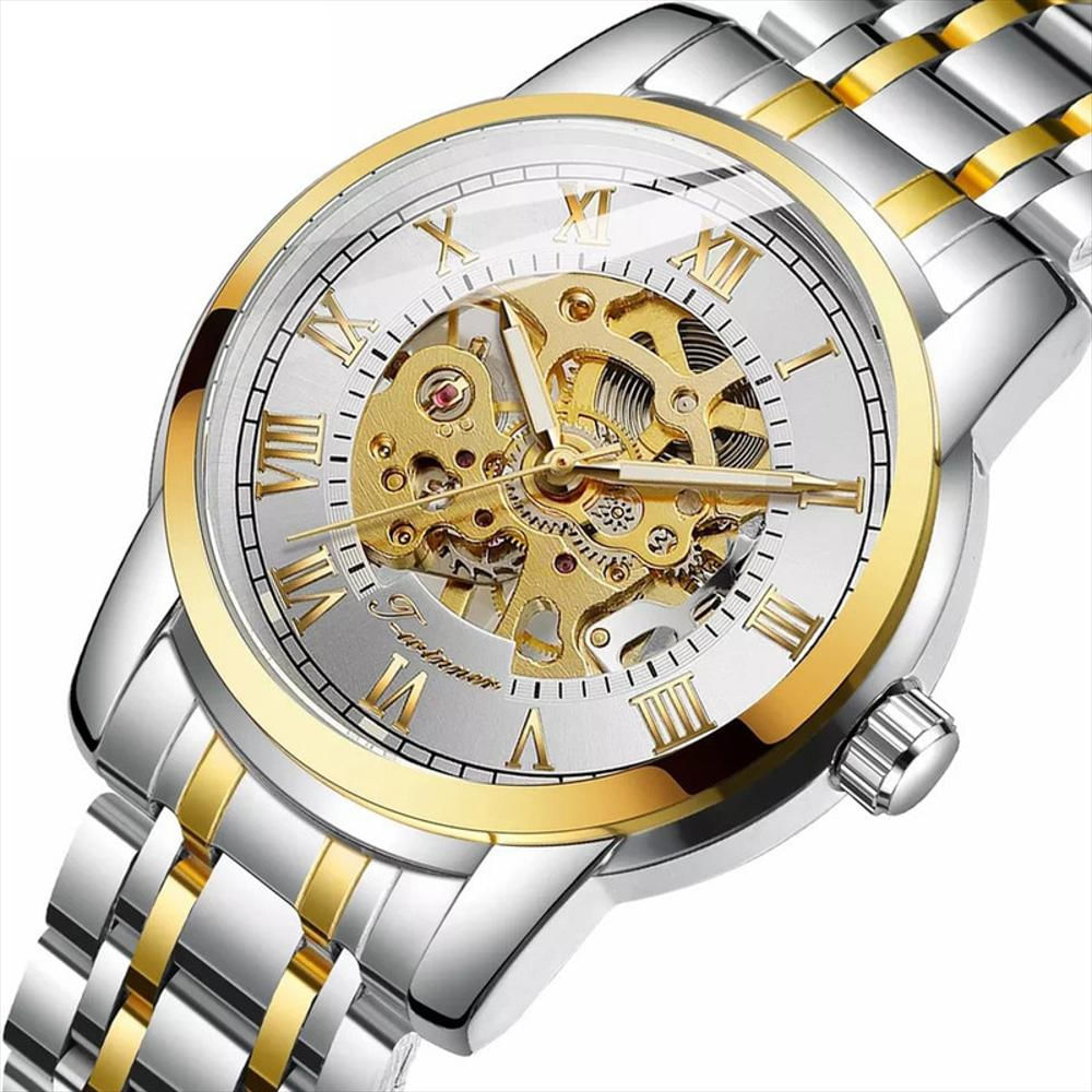 Reloj Corazón Abierto Hombre Automático Winner Diseño De Lujo img #4