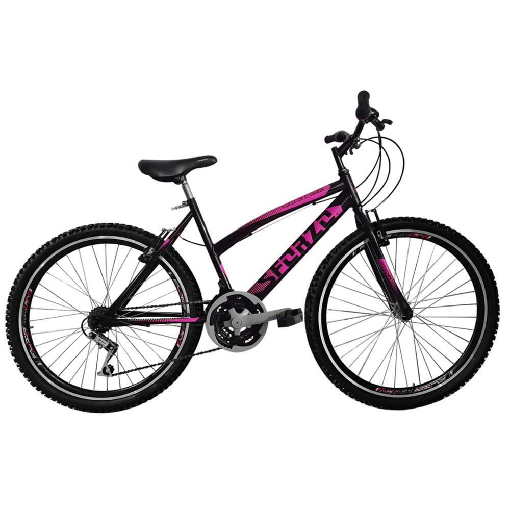 Bicicleta Niña Rin 24 18 Cambios Doble Pared Negra