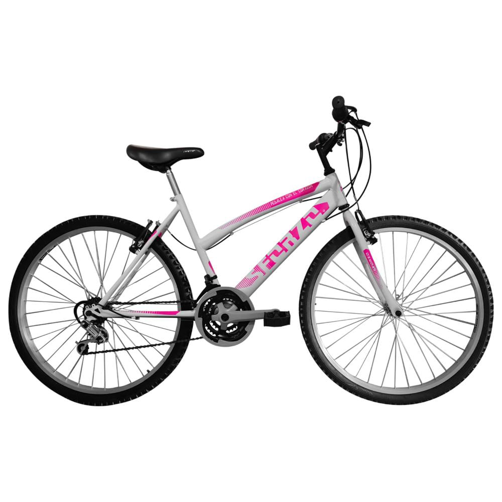 Bicicleta Dama Rin 26 18 Cambios Blanca