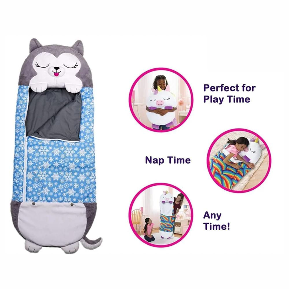 Almohada 2 en 1 que se transforma en saco de dormir anime lindo animal saco  de dormir para niños, adecuado para edades de 3 a 6 años