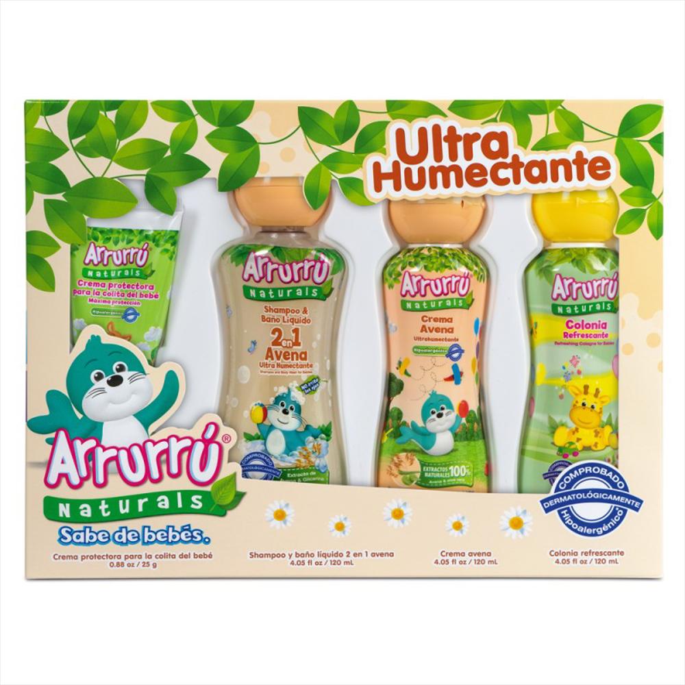 Kit Aseo Para Bebe Estuche Arrurru Ultrahumectante
