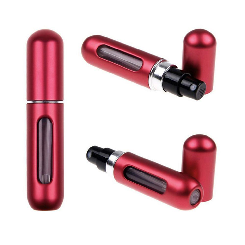 Perfumero 5Ml Portátil Recargable Practico Ligero Útil Rojo