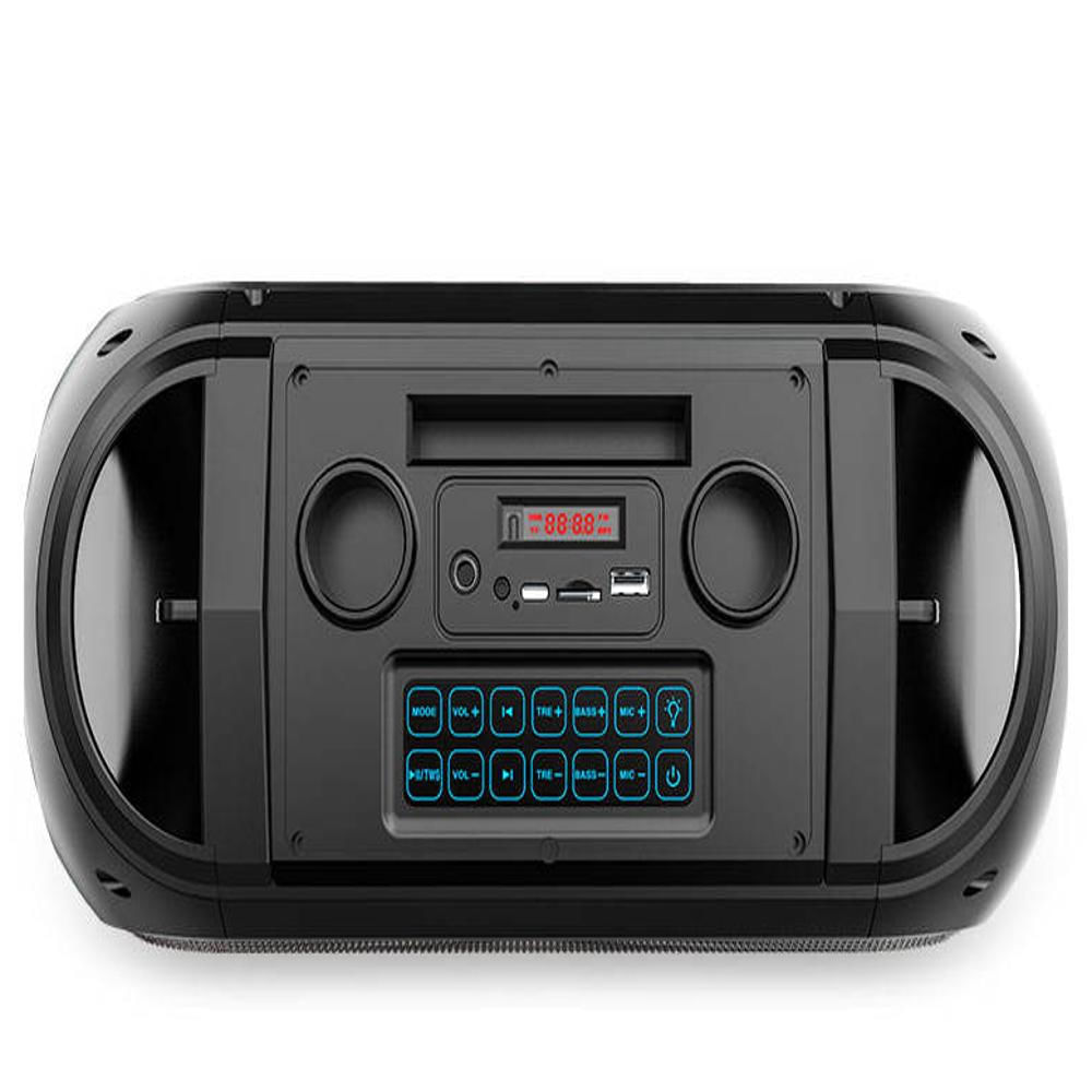 Parlante Zqs 4247 Bluetooth Multifuncional Led Incluye Dos Micrófonos img #3