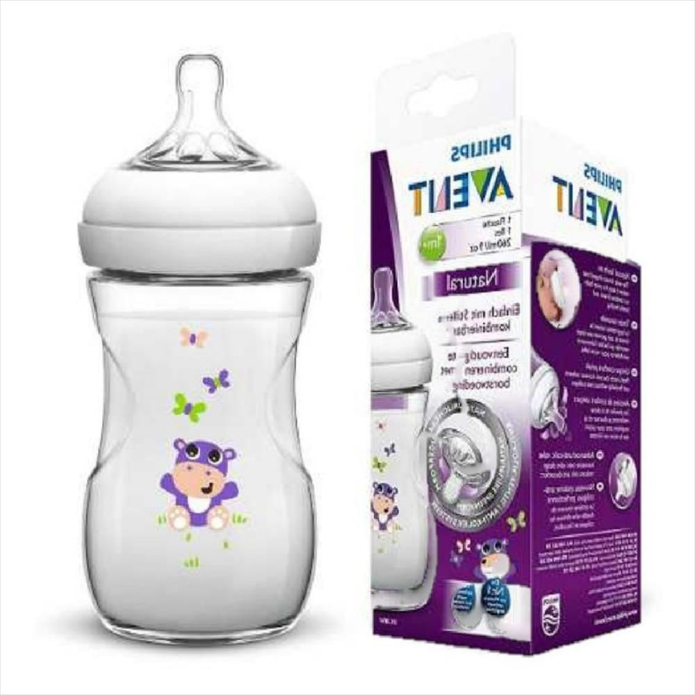 Tetero Avent Antigases Natural 9 Onzas Bebe Hipopótamo