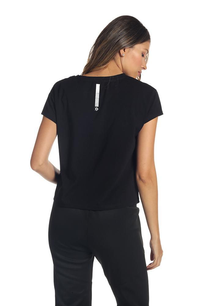 XITAO-Camiseta de rejilla de empalme ahuecada para mujer, ropa de calle de  estilo coreano, Tops de red negros con letras estampadas, WBB3401