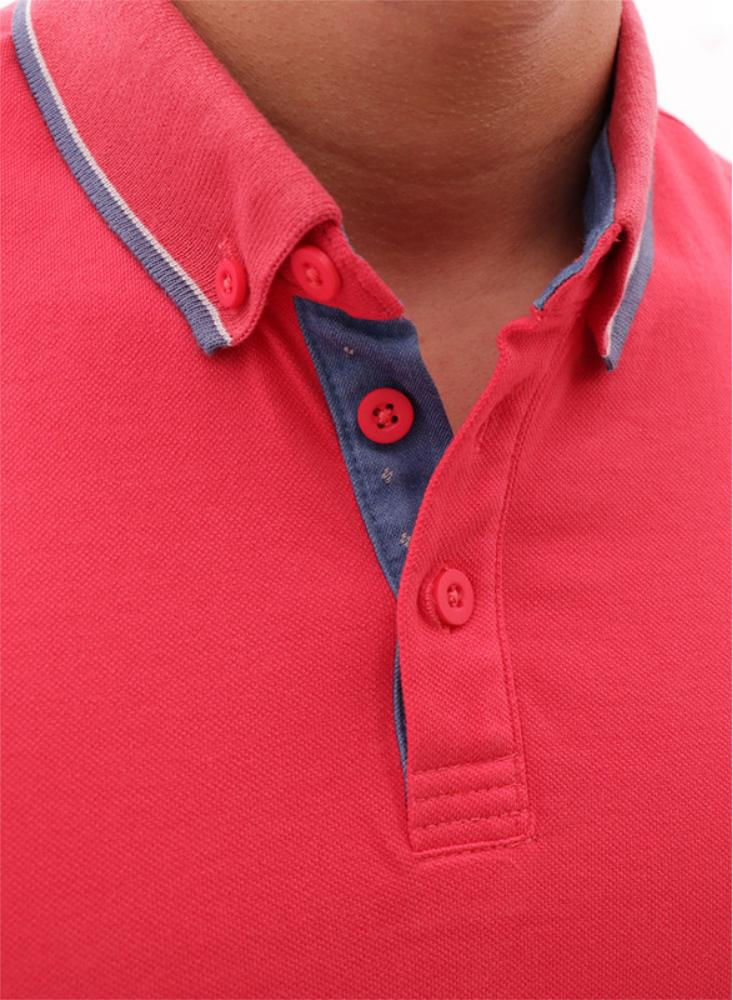 Camisa color sales coral hombre