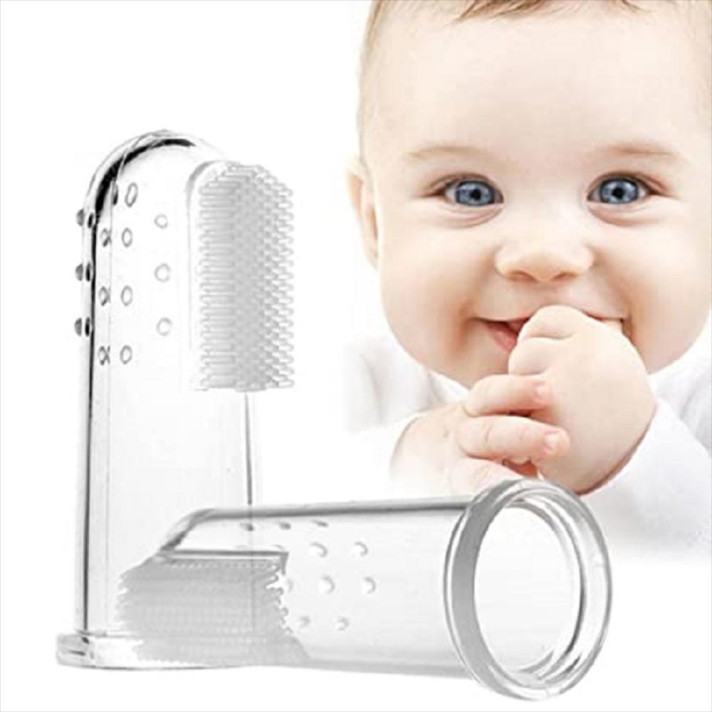 Cepillo dientes para dedo en silicona para bebe PUR sin BPA