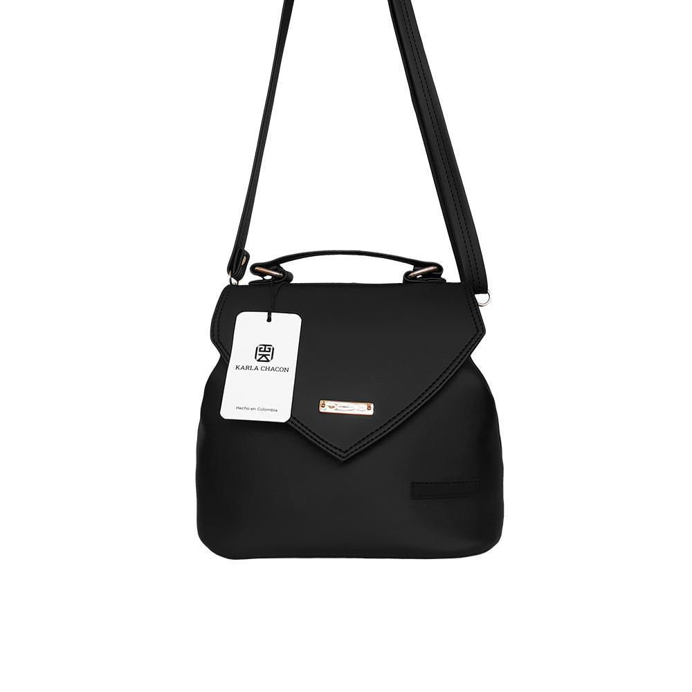 Bolso Manos Libres De Dama Mujer Karla Chacon Ref Anne Negro img #1