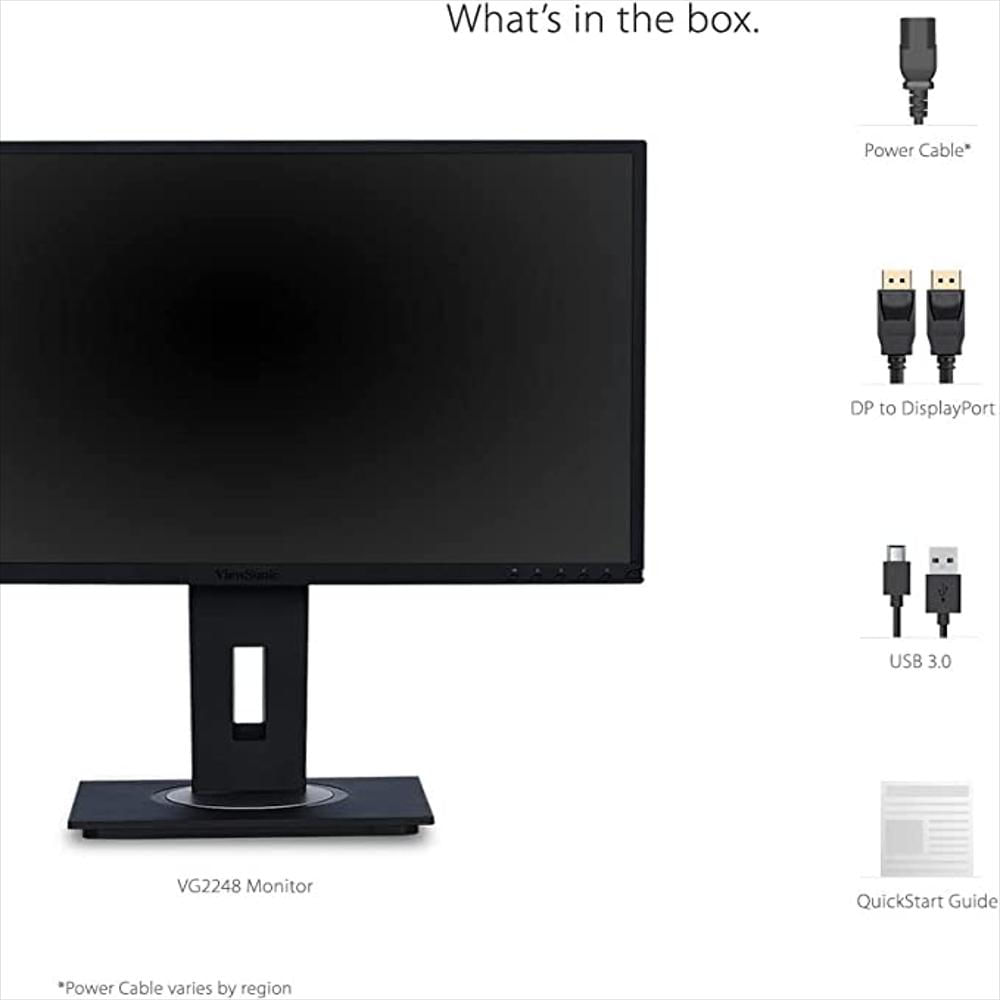 Monitor Viewsonic Ergonomico Vg2248 Ips Full Hd 22'' img #2