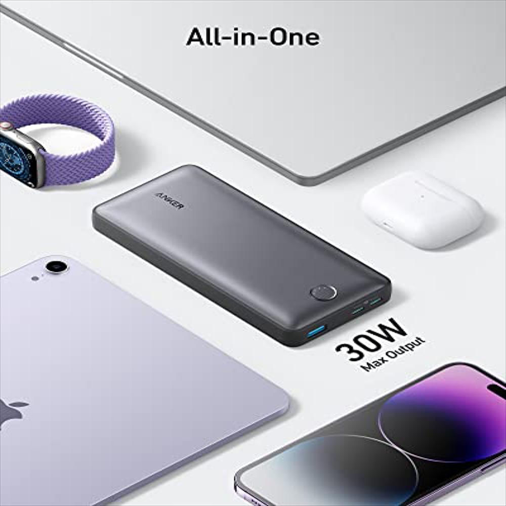 Cargador Portátil Anker Power Iq 3.0 Batería De 20.000 Mah Usb C Negro img #3