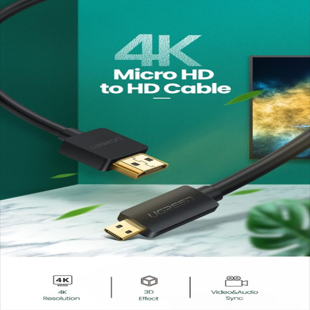 Cable Micro Hdmi A Hdmi Alta Velocidad Ethernet 4K 60Hz 3D img #3