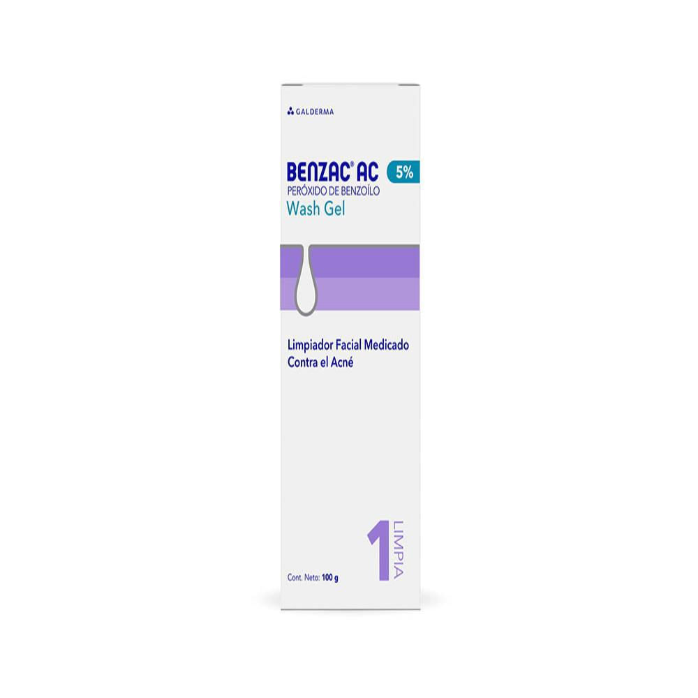 Benzac Ac Wash Peroxido De Benzoilo 5% (P/P)/0 Gel Topica Caj 1 Tub 100 G img #1