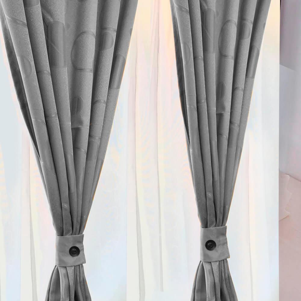Cortina Jacquard Gris 280Cm*200Cm