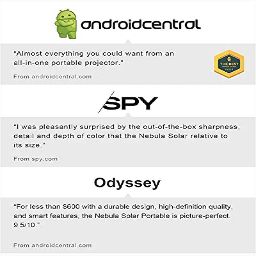 Proyector Inteligente Anker Nebula Solar Portátil 1080P Full Hd Compatible Con 4K Android Tv 9.0 Enfoque Automático img #2