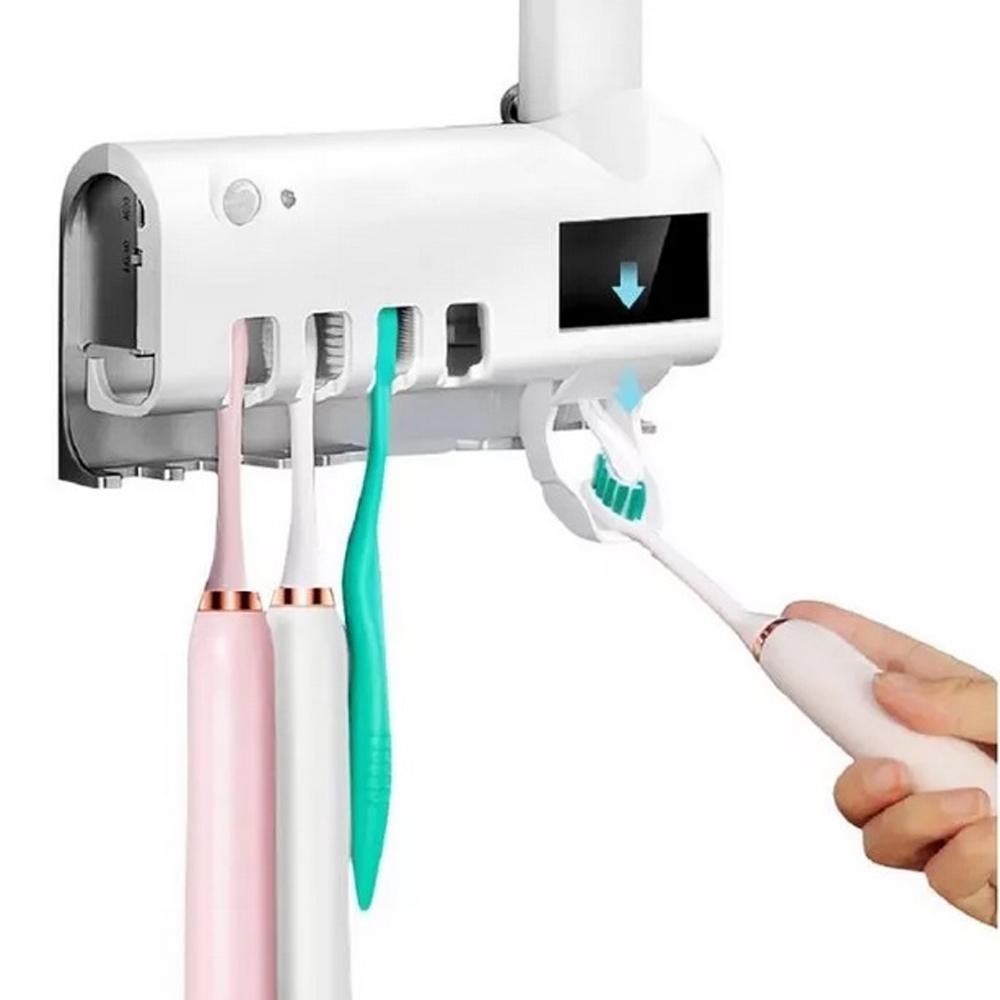 Organizador Soporte Cepillos Dientes Dispensador Crema Dental