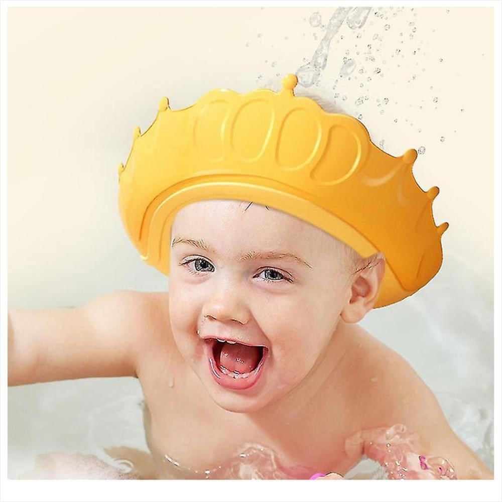 Gorro De Ducha Para Baño Bebé Niño Protección Ojos Corona