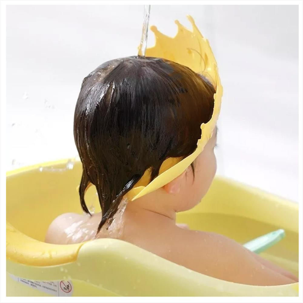 Gorro De Ducha Para Baño Bebé Niño Protección Ojos Corona img #3