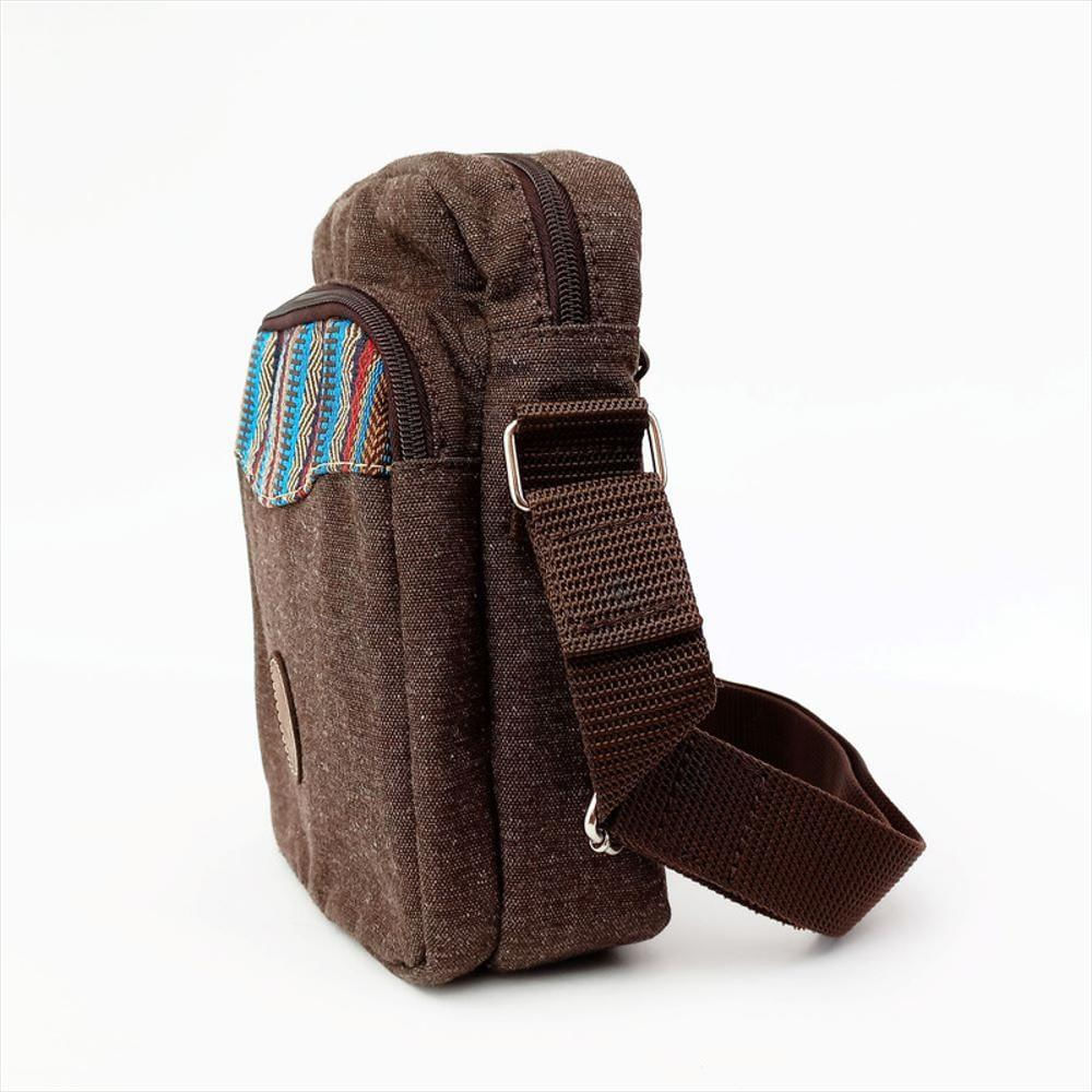 Bolso Manos Libres Sin Tapa 8 Pulgadas Marrón img #2