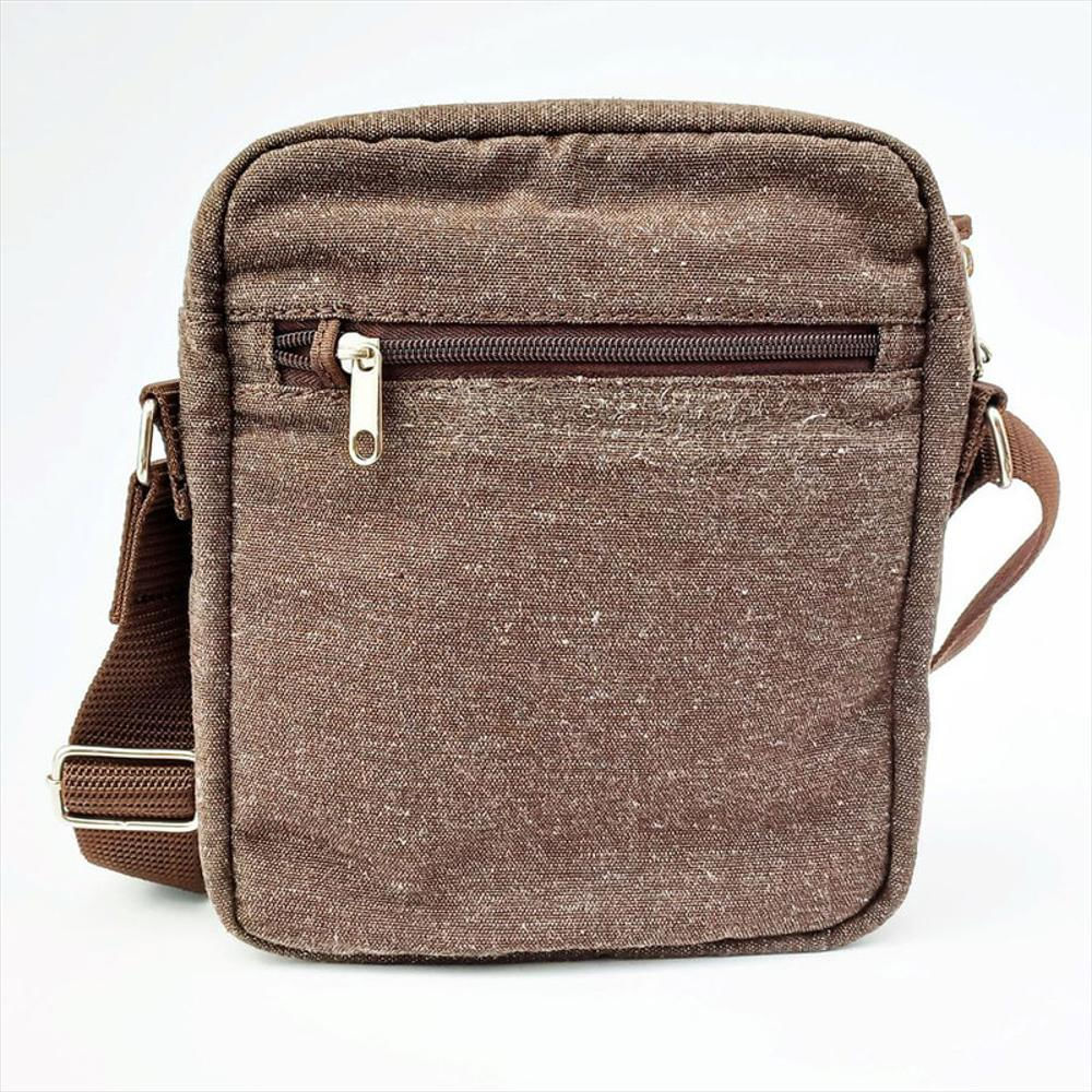 Bolso Manos Libres Sin Tapa 8 Pulgadas Marrón img #4