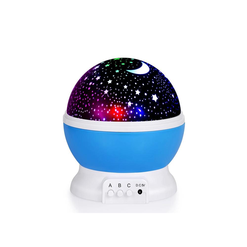 Lampara Rotativa Para Niños Proyector De Estrellas Night Light Recargable