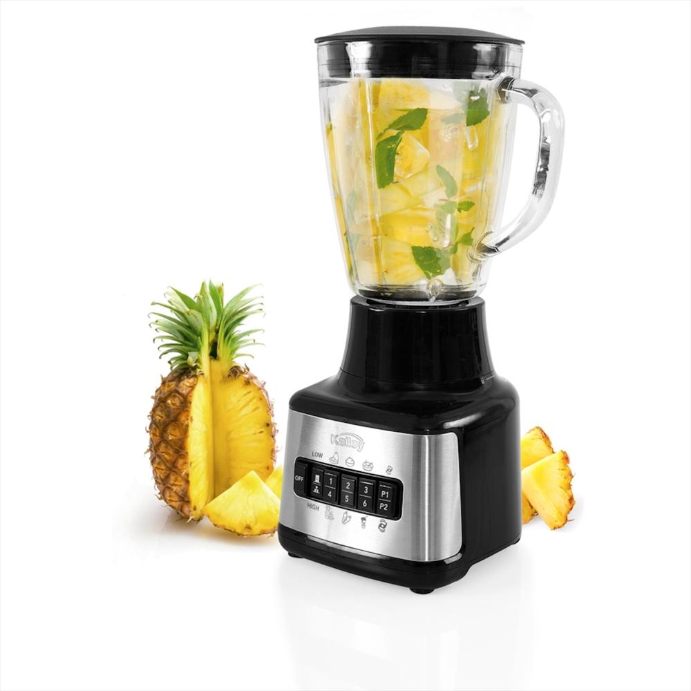 Licuadora Con Vaso En Vidrio 6 Velocidades Kalley
