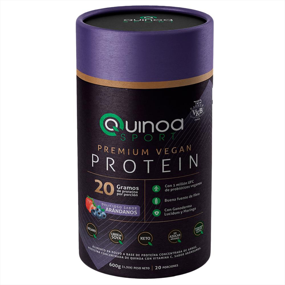 Quinoa Sport Premium Vegan Protein Sabor Arándanos