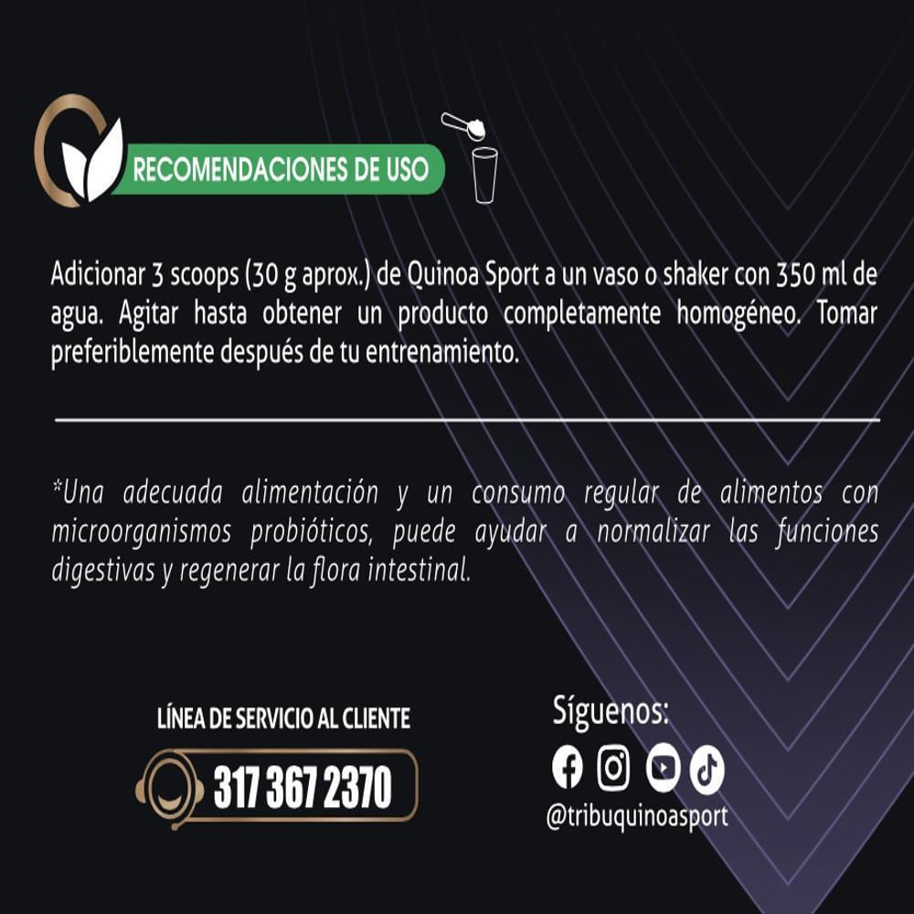 Quinoa Sport Premium Vegan Protein Sabor Café Irlandés img #4
