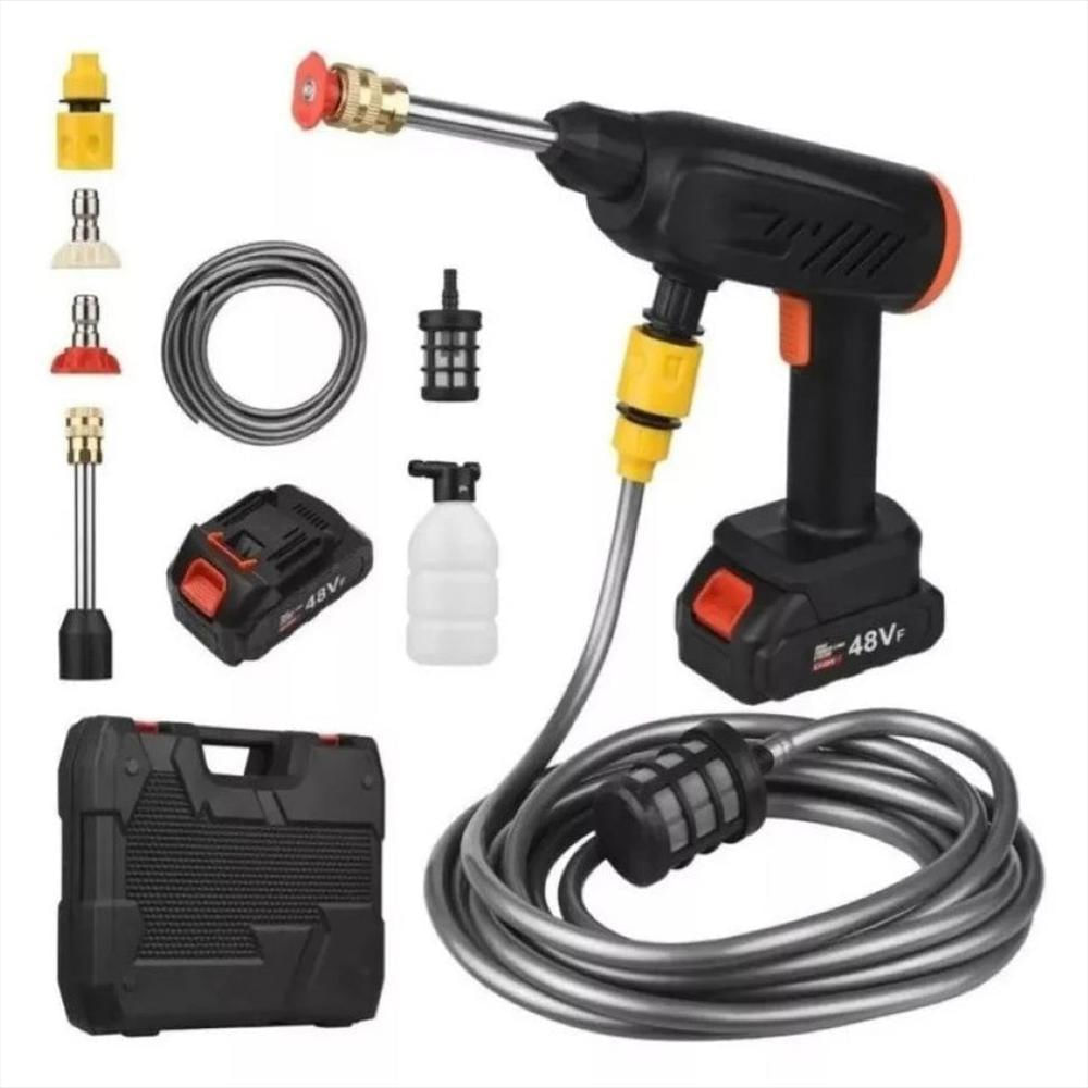 Hidrolavadora Inalambrica Portatil Recargable 48V Carro Moto.