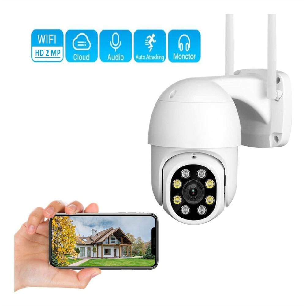 Camara Ip Exterior 1080 360Ptz Land Wifi V380 Via Celular
